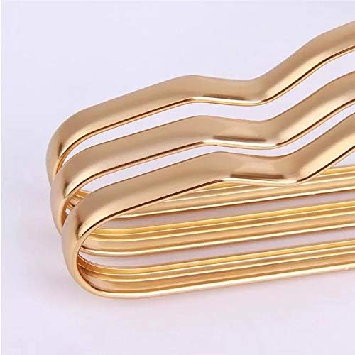 Yfqhdd 10pcs cabide de roupas Golden Alumínio Golden Local Durável Cabine de Casaco Domínio Para Crianças para Crianças Adultas