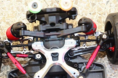 Braços de suspensão traseira de alumínio para 1/10 Traxxas Ford GT 4-TEC 2.0 83056-4 / 4-TEC 3.0 93054-4-1PR Conjunto vermelho