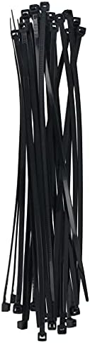 HEYIARBEIT ZIP TIES 6 polegadas, 200pcs Cabo de nylon Ties Black Zip Ties Premium Plástico Cabão com zíper de zíper