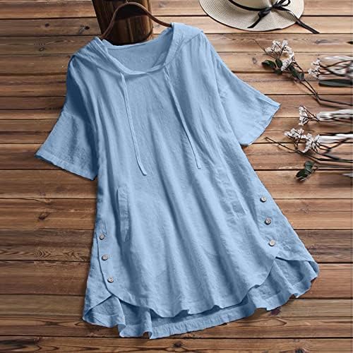 Tamas de manga comprida feminina Flor de poliéster Longo Long Casual Blusa Camisa Athletic Athletic Short Sleeve Tops para