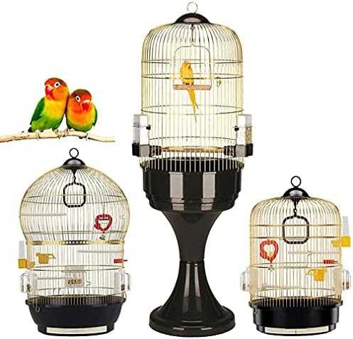 Gaiolas de vôo de pássaro de pássaros gaiolas Parrot Casa de animais de estimação Pássaros de pássaros de grandes dimensões CAGA DE PAVIONENTE AÇONELEXIMENTE DE DELUXE VILLA Exterior simples e elegante gaiola de pássaro sofisticada