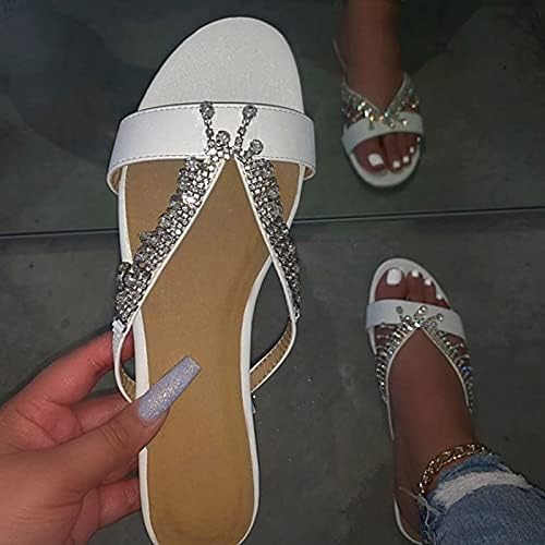 Sapatos de pé aberto chinelos de chinelos de chinelos praia praia feminina feminina plana de verão feminino sandálias