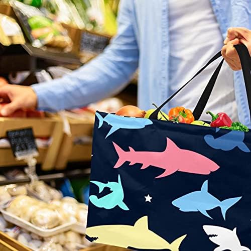 Bolsas de supermercado Cor de cor de arte de arte de compras de arte reutilizável Bolsas de armazenamento de armazenamento