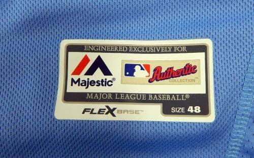2019 Tampa Bay Rays David Rodriguez #83 Game usou Blue Jersey ST Patch 8 - Jerseys MLB usada no jogo MLB