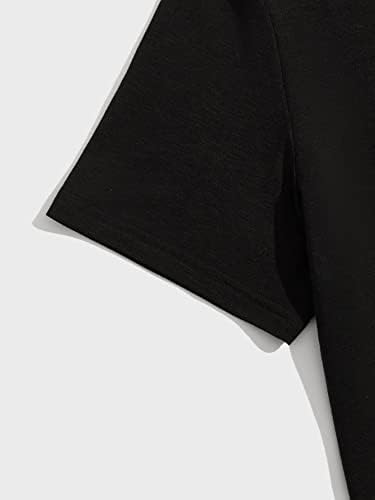 Roupas de duas peças de fioxa para homens Men Brush & Slogan Graphic Tee & Drawstring Caist Shorts