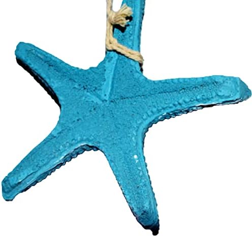 Decoração de parede de estrelas azul azul azul decoração de banheiro náutico tema de praia aqua azul mar parede de