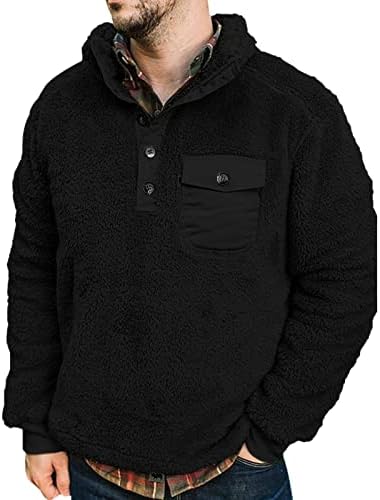 Sorto gráfico de camisolas masculinas de lã de lã de inverno masculino colar de casaco de moletom de colarinho