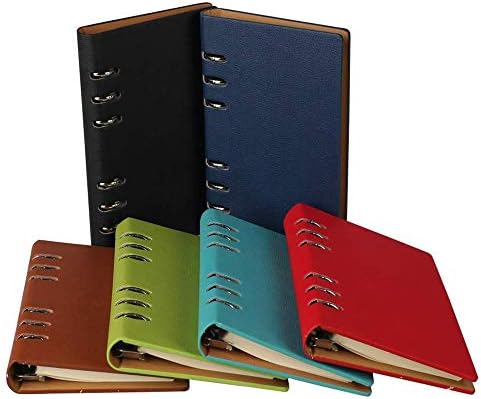 Diário e notebook Classic Recilable Planner Notebook Loose Pocket Leath