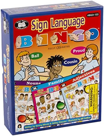 Publicações Super Duper | American Sign Language Bingo Game | Recurso de aprendizado educacional para crianças
