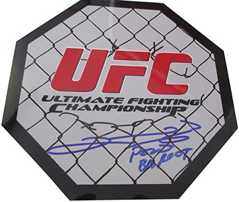 Antonio Big Foot Silva autografou 8x8 UFC Octagon com prova, imagem da assinatura de Antonio para nós, UFC, MMA, Sherdog, Ultimate