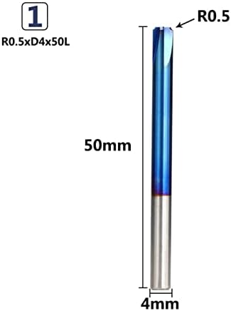 LRJSKWZC BITS 1PCS CNC Tools Fert Mill Cutting R Liga da faca Tungstênio moinho de aço de aço de tungstênio 4mm 6mm 8mm 10mm 12mm