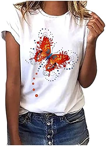 ylioge feminino de melhor moda feminina engraçada casual solto ajuste camiseta branca camisetas letra letra de flor