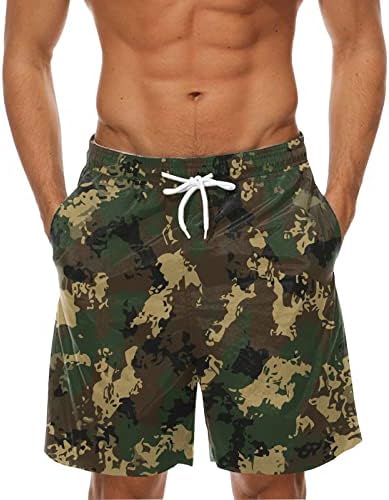 Shorts de tábua para homens shorts de praia de surf swim de moda com bolsos 3D Fitness Holiday Hawaiian Beach Shorts