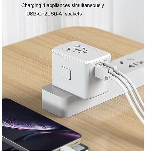 Carregador para Lenovo Tab P11 Plus - Carregador Internacional de Muralha PD, 3 USB International Charge Adapter