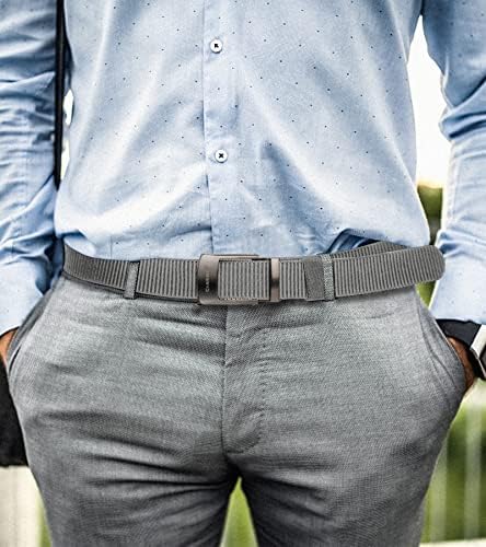 Fairwin Ratchet Belts para homens, cinto de golfe para jeans com fivela automática ajustável de nylon tático