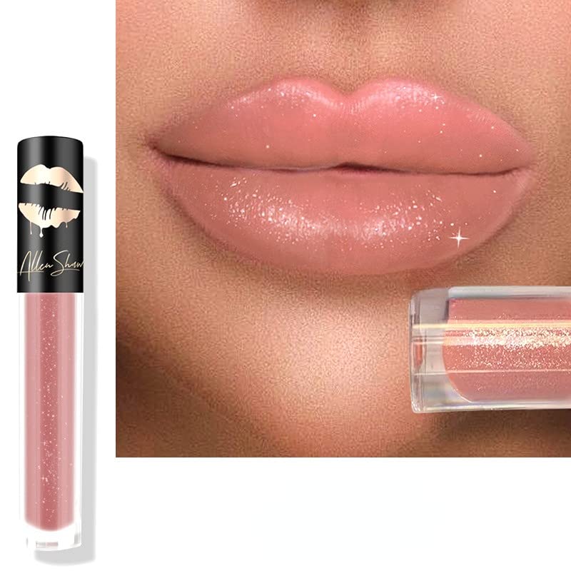 Espalhe de Espalhe Lip Bling Matte Lip Color Lipstick com Crystal Diamond Fine Glitter Matte - Longa e hidratante