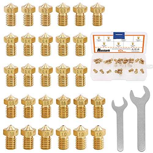 Rustark 30pcs 3d Kit de bico de impressão J cabeças de impressão da cabeça J-cabeça J.