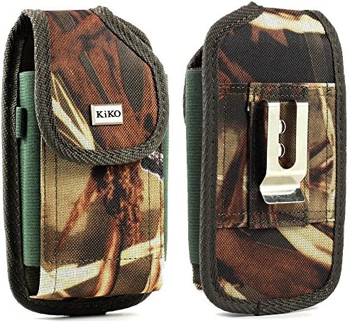 Motorola Moto X4 Camouflage Bolsa de coldre pesado com a tampa da caixa de clipe de correia de metal