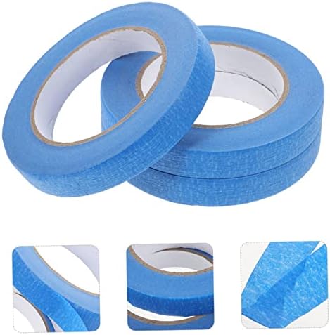 Doitool 15 rolos fitas de máscara fita colorida fita adesiva colorida papel texturizado papel fita azul fita adesiva
