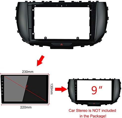 Painel de Fáscia de Rádio de Carro de 9 polegadas para Kia Soul 2014-2018 Estrutura de painel estéreo