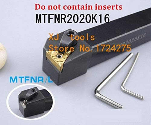 Fincos mtfnr2020k16 / mtfnl2020k16 ferramentas de corte de torno de metal, ferramenta de torneamento cilíndrico da ferramenta