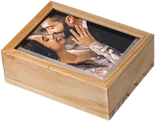 Caixa de acionamento flash de elite de madeira com foto