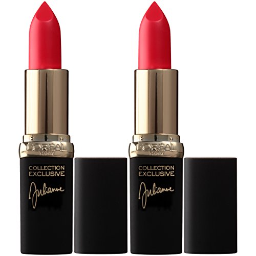 L'Oreal Paris Cosmetics Color Riche Collection Lipstick exclusivo, 401 Julianne's Red, 2 contagem