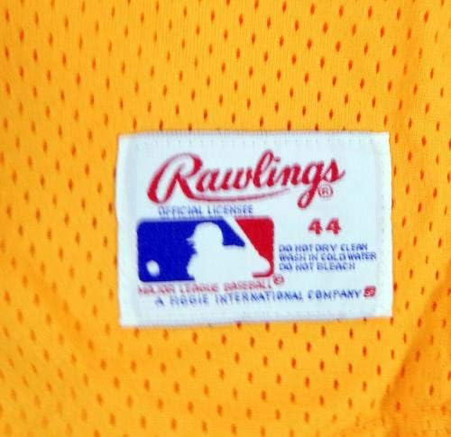 Final dos anos 80 Oakland Athletics 14 Game usou Jersey Gold Batting Practice DP04716 - Jogo usado MLB Jerseys