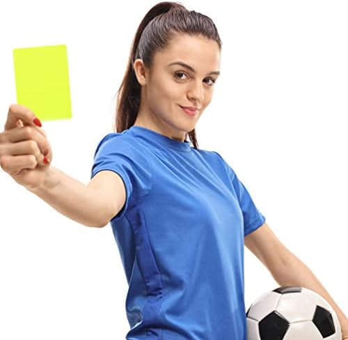 Gadpiparty 10pcs Gol Red e Yellow Cards Sports Sports Cartões de árbitros Cartões Padrão Cartões Juiz para jogos de