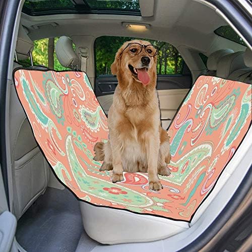 Enevotx Tampa de assento de cachorro Design personalizado estilo de fundo Flores imprimindo tampas de assento de carro para cães