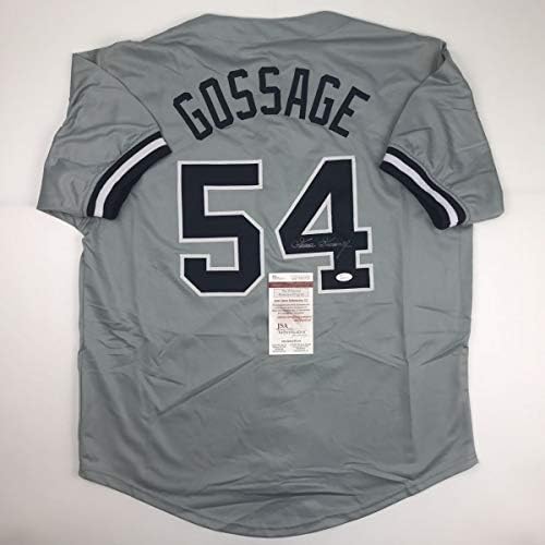 Autografado/assinado Gosse Gossage New York Jersey JSA CoA