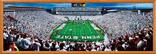 Obras -primas de 1000 peças esportivas quebra -cabeça - NCAA Penn State Nittany Lions EndZone View Panoramic - 13 X39