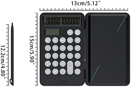 Ferramenta de contabilidade portátil da calculadora de dígitos do CuJux com capa de flipper calculadora de caligrafia 12digit para reunião de escritório