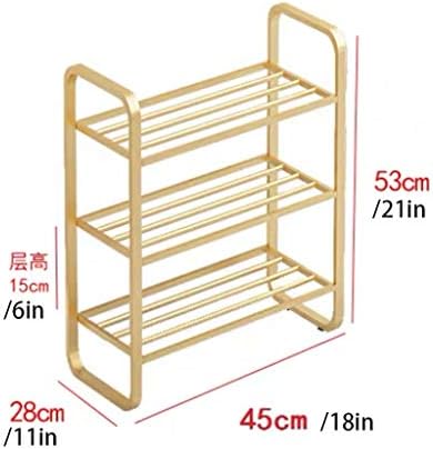 Tyoo Rack de sapatos removíveis de três camadas O rack de sapatos gratuitos é muito adequado para entradas e dormitórios de quartos