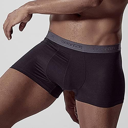 Mens Cotton Cotton Boxers Men Flim Slim Underpant Panties Solid Cor Boxer Mid-Waist Soft Brief Sexy