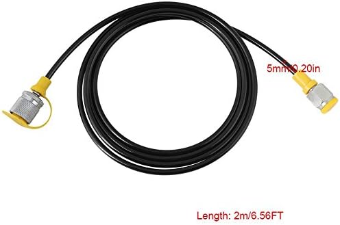 Fafeicy Hydraulic Pressure Test Mangues, ponto de acoplamento de teste de 2,0m/6ft, para conduzir meios de fluido, mangueira hidráulica