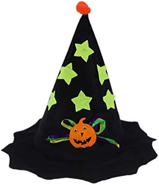 Fantasia de stobok halloween chapéus de figurinos para crianças preto e verde chapéus de festa vestido de vestido para máscaras festas de halloween