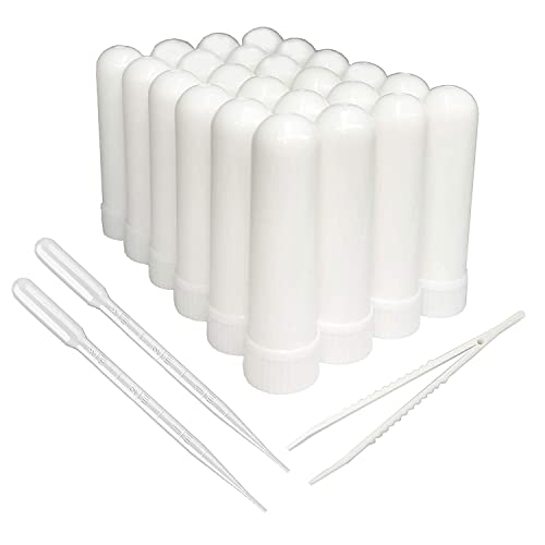 Ziojovk Aromaterapia com óleo essencial Tubos plásticos em branco