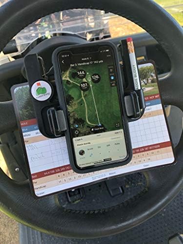 Caddy Buddy Golf Cart Wheel Theen Phone Mount/Scorecard Pro