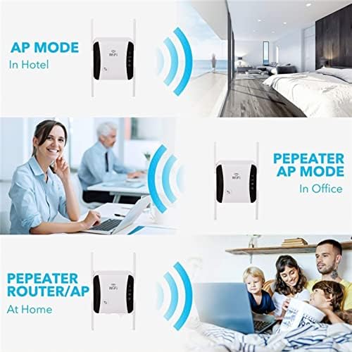 DeLarsy WiFi Extender WiFi Booster 300Mbps WiFi Amplificador Wi -Fi Extender Repetidor WiFi para casa 2,4 GHz SY0