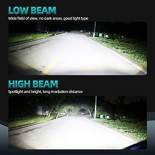 Wuaawu LED BULS FACKBS para Dodge Ram 1500 2500 3500 com projetor 2013-2015.14000lm 600% Super Bright 9005 + 9012 Baço