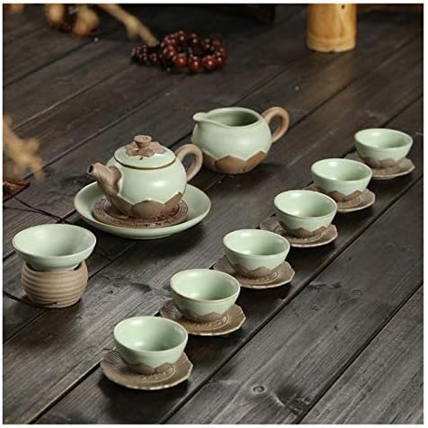Conjunto de xícaras de chá, xícaras de café Conjunto de chá Kungfu Conjunto de chá simples Kung fu bolha bolha bolha de chá cerâmica