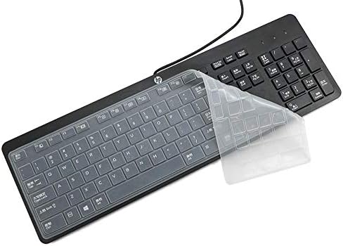 Capa de teclado de casebuy para o teclado de negócios USB HP KU-1469 SK-2120 KB-1469 803181 e HP Eliteone 800 G4 PC All-in-One, HP Slim Teclar Protector Skin, Black