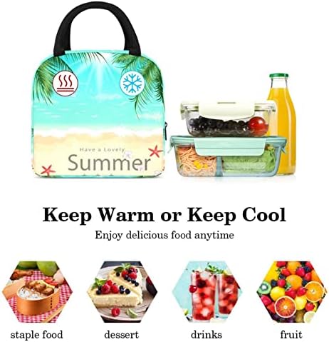 Bola de lancheira de praia de férias de verão para mulheres, bolsa aberta e isolada de cooler saco à prova d'água à prova de vazamento