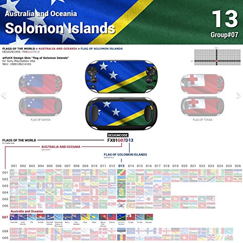 Sony PlayStation Vita Design Skin Bandeira das Ilhas Salomão adesivo de decalque para PlayStation Vita