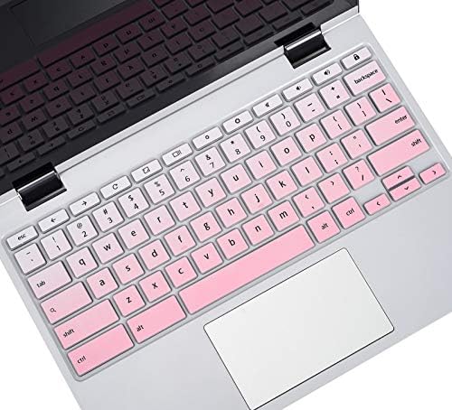 Capa do teclado Skin for Lenovo Chromebook Flex 5 5i 13,3 polegadas 2 em 1 laptop, 2022 Lenovo Ideapad flex 5i Chromebook/Lenovo Chromebook Flex 5 Teclado Proteção Skin-Rainbow
