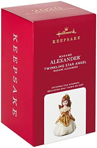 Hallmark Keetake Ornamento de Natal 2020, Madame Alexander Twinkling Star Angel