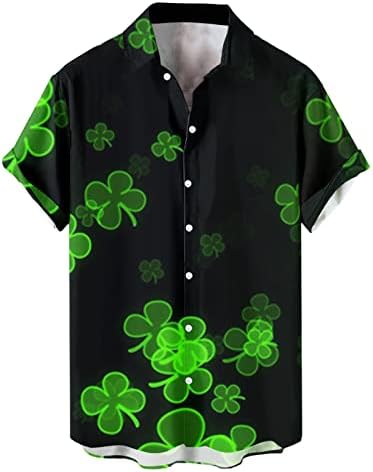 PDFBR St. Patrick's Day Mens Button Down Down Down