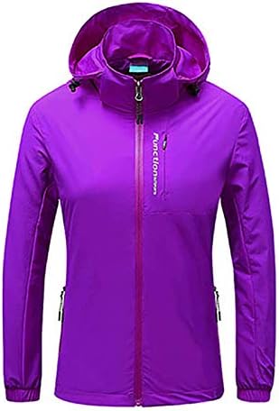 PRDECEXLU Clube de moda de inverno Windbreaker Mulheres de manga longa revestidas com casacos lisos de bolso macio com capuz Slim Windbreaker