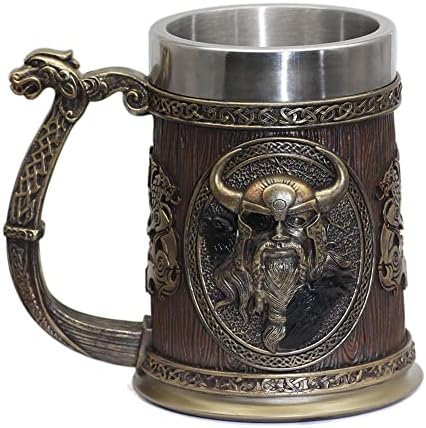 Guoshuang Viking Thor Mjolnir bebendo caneca cerveja Stein Tankard Coffee Cup Odin Tankard Cup 20oz